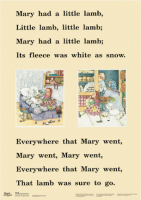 Mary and her lamb.