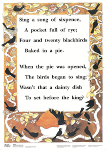 Birds eating a pie.