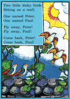 Flying birds.