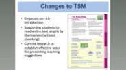 Changes to material.