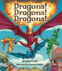 Dragon breathing fire.