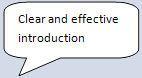 clear and effective intro