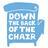 Down the back of the chair