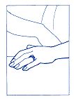 Extreme close up showing just a hand. 