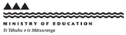 Ministry of Education logo.