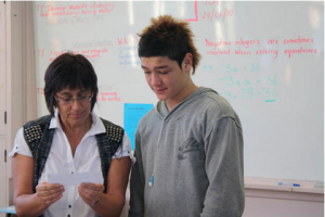 Teacher and student.