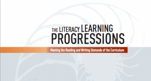 Literacy learning progressions title