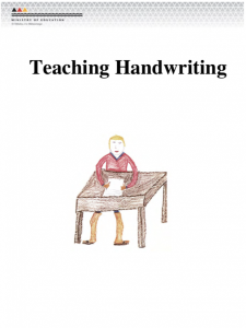 Teaching handwriting