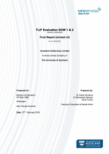 Tlif evaluation sow cover image.