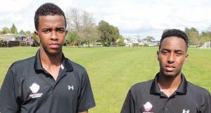 Two students from hamilton boys high.