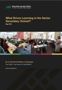What drives learning in the senior secondary school cover image.
