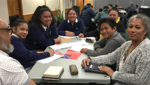 Writing in Samoan and Cook Islands Māori.